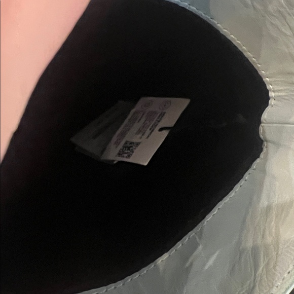 Zara blue leather croc pointed heel boot size 6 - Picture 11 of 11